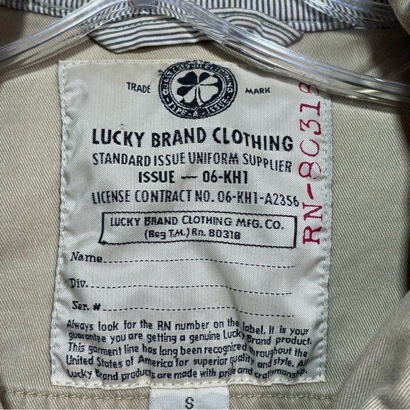 Lucky Brand Military Style Jacket Women's Small Khaki Standard Issue Uniform - Picture 2 of 9